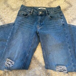 Size 24 Pacsun medium wash ripped jeans